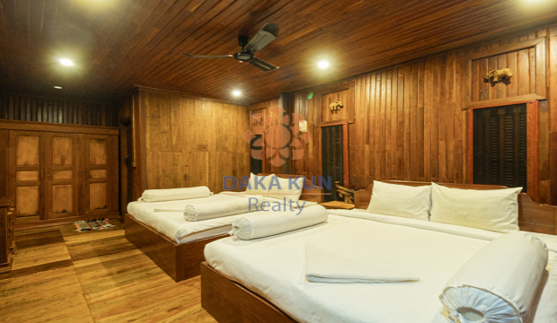 Wooden House for Rent in Krong Siem Reap-Sla Kram