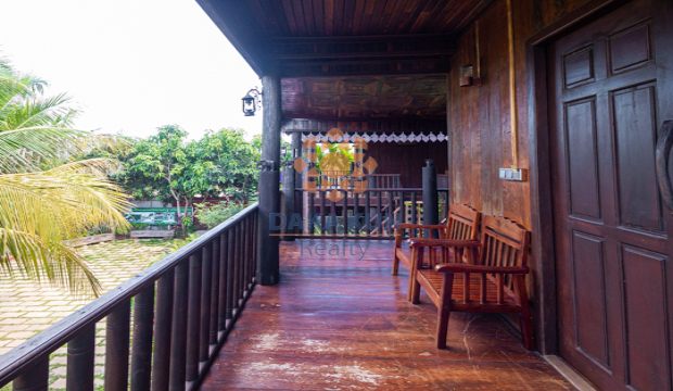 Wooden House for Rent in Krong Siem Reap-Sla Kram