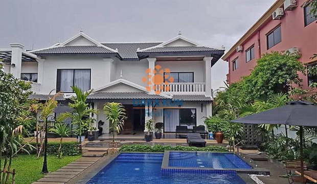 5 Bedrooms House for Rent with Pool in Siem Reap-Svay Dangkum