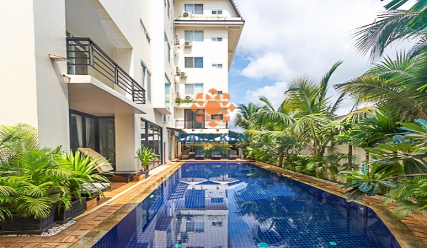 2 Bedrooms Apartment for Rent with Pool in Siem Reap-Svay Dangkum