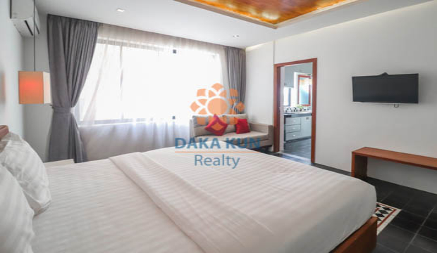 Studio Apartment for Rent with Pool & Gym in Siem Reap-Sala Komreuk