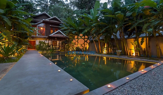 Wooden House for Rent with Pool in Siem Reap-Riverside