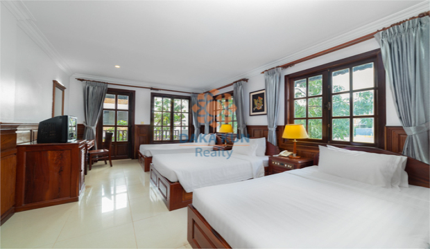 23 rooms Hotel for Rent in Krong Siem Reap-Wat Bo Area