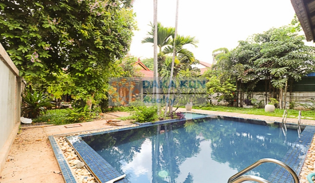 4 Bedroom House with Private Swimming Pool for Rent in Siem Reap - Sala Kamruek