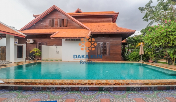 6 Bedrooms Villa for Rent with Pool Krong in Siem Reap-Sala Kamreuk