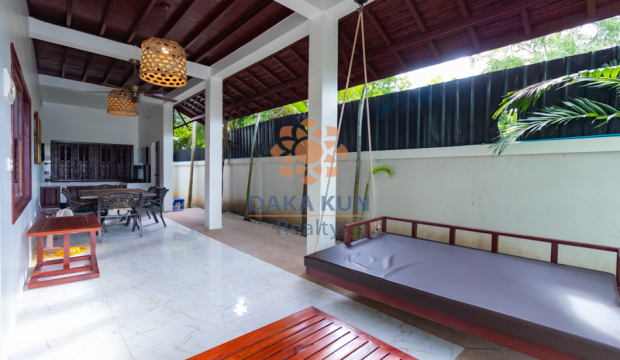 3 Bedrooms Wooden House for Sale with Pool in Siem Reap-Svay Dangkum