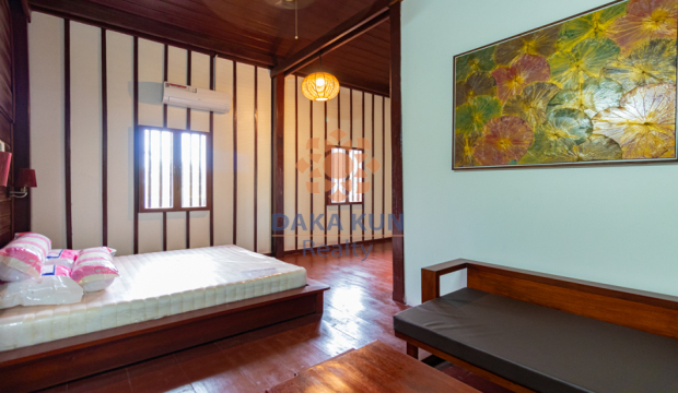 3 Bedrooms Wooden House for Sale with Pool in Siem Reap-Svay Dangkum