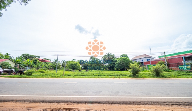 Land for Sale on Road 15 meters, Siem Reap-Prey Kuy