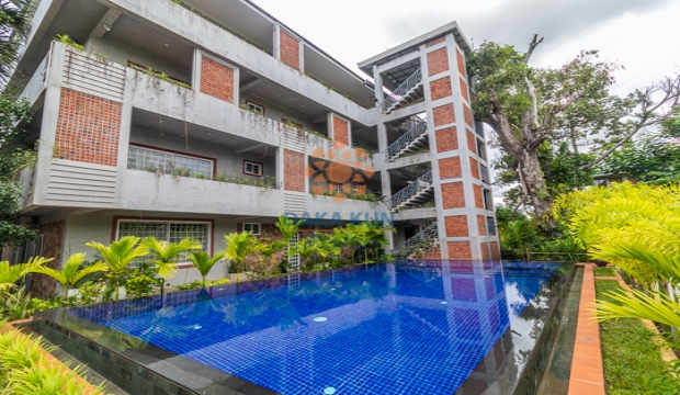 2 Bedrooms Apartment for Rent with Pool in Siem Reap-Sla Kram