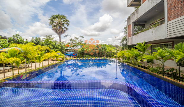 1 Bedroom apartment for Rent with Pool in Siem Reap-Sla Kram