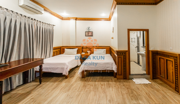 30 rooms Hotel for Rent in Krong Siem Reap-Wat Bo area