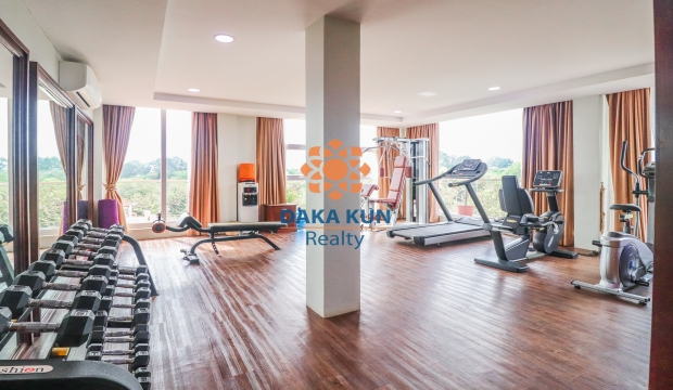 2 Bedroom Apartment for Rent with Pool and Gym in Siem Reap-Slor Kram