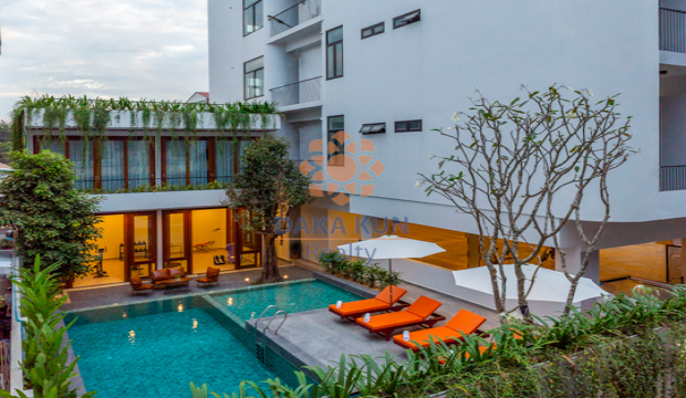 2 Bedrooms Apartment for Rent with Pool in Krong Siem Reap-Sala Kamreuk