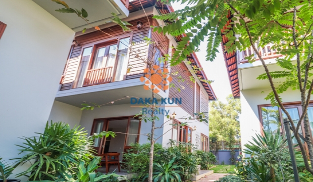 3 Bedrooms Wooden House for Rent with Swimming Pool in Siem Reap