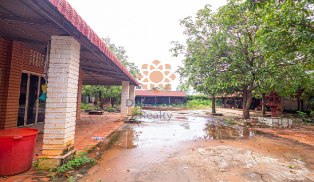 House and Land for rent in Chreav- Siem Reap