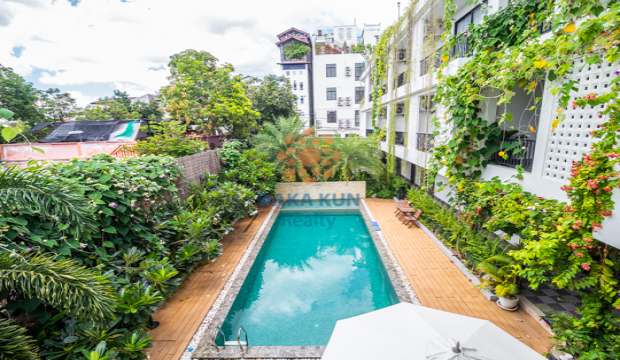 1 Bedroom Apartment for Rent with Pool in Krong Siem Reap-Svay Dangkum