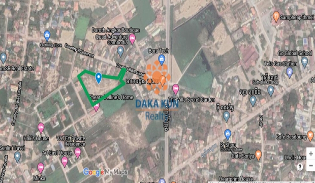 Land for Sale on the main road in Siem Reap