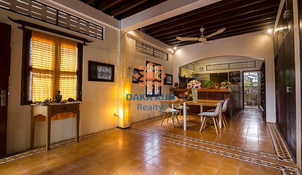 Wooden House for Rent with Pool in Siem Reap-Riverside