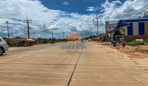 Urgent Sale, Land on Tanorm Rd 22 meters, in Chreav, Siem Reap