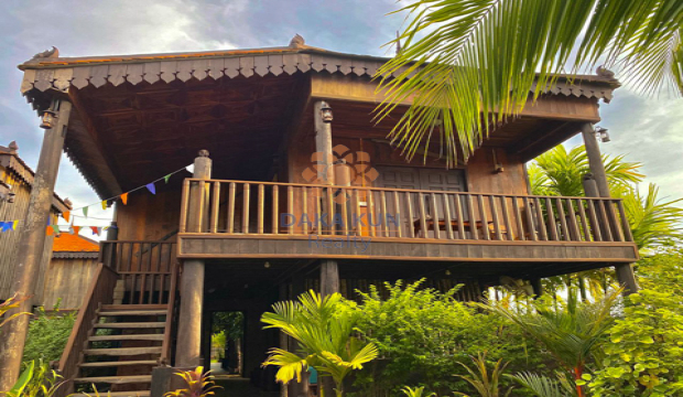 Wooden House for Rent in Krong Siem Reap-Sla Kram