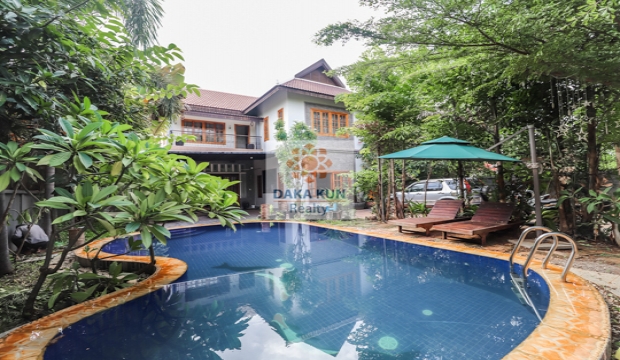 5 Bedroom Private Villa for Rent with Swimming Pool in Siem Reap-Sala Kamruek