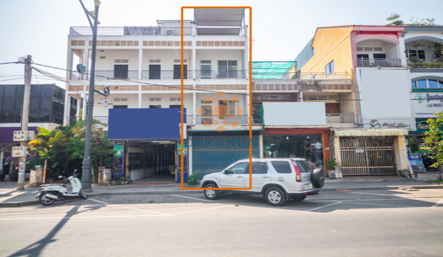 Shophouse for Rent in Krong Siem Reap-Sivutha St.