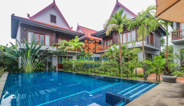 2 Bedroom House for Rent with Swimming Pool in Siem Reap-Sala Kamruek