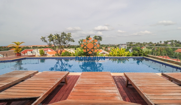 2 Bedroom Apartment for Rent with Pool and Gym in Siem Reap-Slor Kram