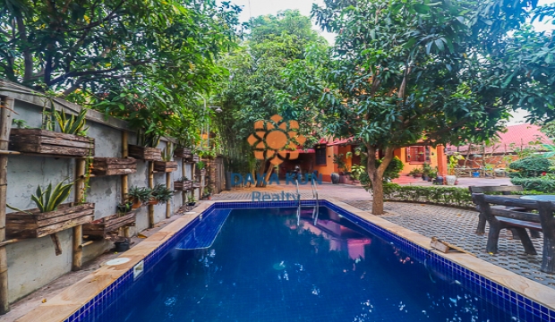 4 Bedrooms House for Rent with Swimming Pool in Siem Reap-Sala Kamruek