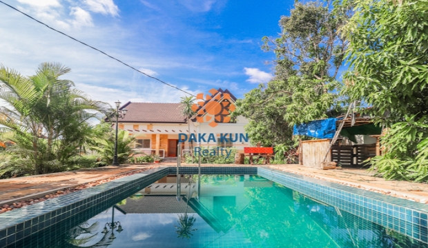 Private Villa 3 Bedrooms With Pool For Rent in Krong Siem Reap-Sla Kram