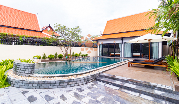 2 Bedrooms House for Rent with Pool in Krong Siem Reap-Svay Dangkum