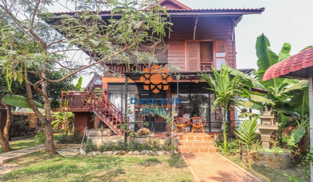 Wooden House for Sale in Siem Reap-Svay Dangkum